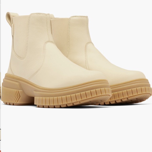 Sorel ONA™ AVE Chelsea Boot Waterproof NWT size 7.5 stylish new honey white - Picture 1 of 1